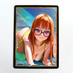 SAKURA SAKURA FUTABA Waifu Anime Card LIMITED 1/1 Custom TCG Holo T12093 - Image 1