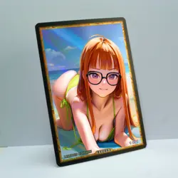SAKURA SAKURA FUTABA Waifu Anime Card LIMITED 1/1 Custom TCG Holo T12093 - Image 2