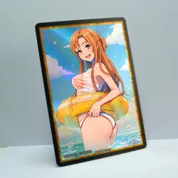 ASUNA Waifu Anime Card LIMITED 1/1 Custom TCG Holo Goddess Story ACG T12046 - Image 2