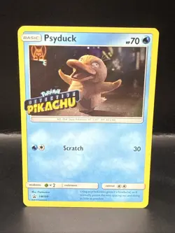 Pokemon TCG Psyduck STAMPED SM199 Holo Detective Pikachu Black Star Promo Card - Image 2
