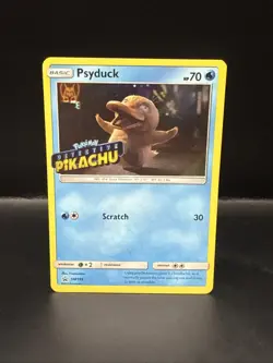 Pokemon TCG Psyduck STAMPED SM199 Holo Detective Pikachu Black Star Promo Card - Image 4