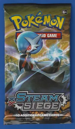 Pokemon "Steam Siege" 10-Card Sealed Booster Pack (Mega Gardevoir) X1 - Image 1