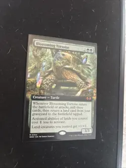 Mtg Blossoming Tortoise Ext Art - Wilds Of Eldraine + Bonus Foils - Image 2