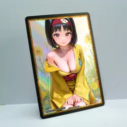 ERIKA Waifu Anime Card LIMITED 1/1 Custom TCG Holo Goddess Story ACG T12059 - Image 2