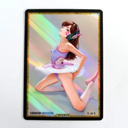 D.VA Waifu Anime Card LIMITED 1/1 Custom TCG Holo Goddess Story ACG T12054 - Image 1