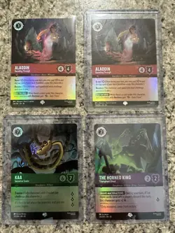 Disney Lorcana Whispers In The Well Epic Lot Of 4 Cards - Image 1