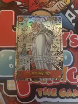 Silvers Rayleigh Parallel Manga Alt Art Op08-118 One Piece English TCG Card - Image 1