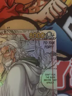 Silvers Rayleigh Parallel Manga Alt Art Op08-118 One Piece English TCG Card - Image 3