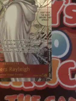Silvers Rayleigh Parallel Manga Alt Art Op08-118 One Piece English TCG Card - Image 5