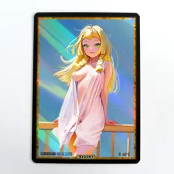 LILLIE Waifu Anime Card LIMITED 1/1 Custom TCG Holo Goddess Story ACG T12004 - Image 1