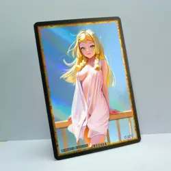 LILLIE Waifu Anime Card LIMITED 1/1 Custom TCG Holo Goddess Story ACG T12004 - Image 2