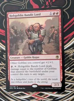 MTG Adventures in the Forgotten Realms Rare HOBGOBLIN BANDIT LORD NM - Image 1