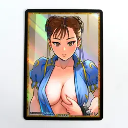 CHUN LI Waifu Anime Card LIMITED 1/1 Custom TCG Holo Goddess Story ACG T12052 - Image 1