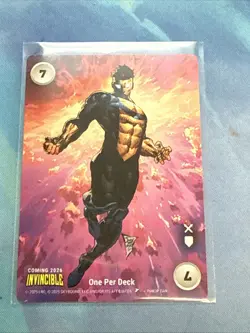 Overpower Card Game Origins 2025 Invincible Promo Card - Image 1
