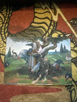 Mtg Magic Art Card Kindred Discovery Baldur’s Gate Misprint Miscut Error Card - Image 1