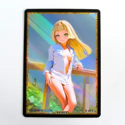 LILLIE Waifu Anime Card LIMITED 1/1 Custom TCG Holo Goddess Story ACG T12074 - Image 1
