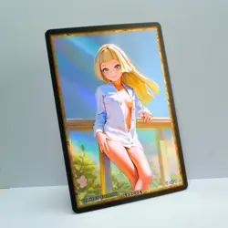 LILLIE Waifu Anime Card LIMITED 1/1 Custom TCG Holo Goddess Story ACG T12074 - Image 2