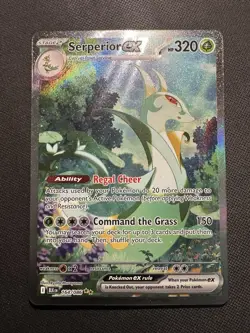 Pokemon TCG Serperior EX SIR 164/086 Black Bolt English Card Near Mint Condition - Image 1