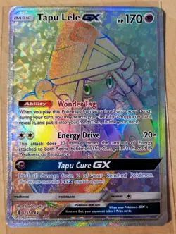 Pokemon Card - Tapu Lele GX Guardians Rising 155/145 Secret Rare LP See Pictures - Image 1