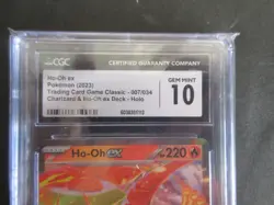2023 POKEMON #007/034 HO-OH ex CHARIZARD & HO-OH ex DECK-HOLO CGC 10 CARD - Image 3