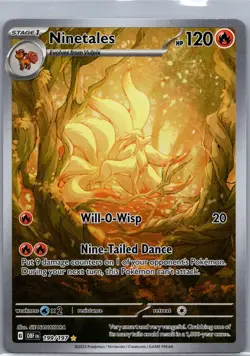 Ninetails Obsidian Flames IR Holo Card 199/197 NM - Image 1