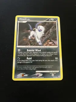 Absol 21/132 LP Non Holo Rare Vintage Promo Pokemon Cards - Image 1
