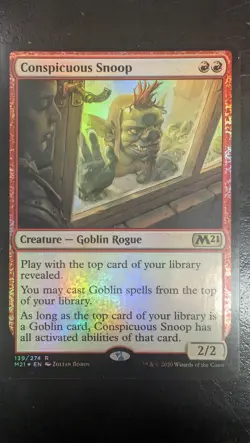 Conspicuous Snoop Core Set 2021 Foil Magic Card - Image 2