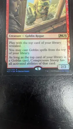 Conspicuous Snoop Core Set 2021 Foil Magic Card - Image 3