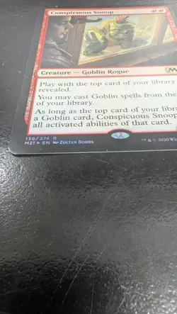 Conspicuous Snoop Core Set 2021 Foil Magic Card - Image 5