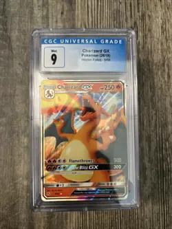 Pokemon TCG Charizard GX Holo Ultra Rare Card Hidden Fates 9/68 Battle Academy - Image 1