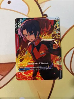 Gundam Card Game Newtype Rising GD01-111 R+ Battle of Aces Alt Art - Image 1