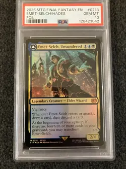Magic MTG - Emet-Selch, Unsundered Foil - Graded PSA GEM MT 10 - Final Fantasy - Image 1
