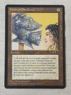 NM Helm of Obedience Alliances Mtg Magic the Gathering - Image 1