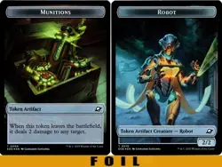1x MTG - MUNITIONS \ ROBOT TOKEN #09/10 - FOIL - Edge of Eternities - Image 1