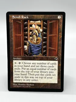 Magic the Gathering Scroll Rack MTG Tempest Rare Artifact - Image 1