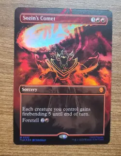 Sozin’s Comet Borderless Foil MTG 0332 NM/M ATLA Magic The Gathering - Image 1