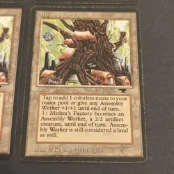MTG Antiquities 4X "Mishras Factory" Spring Ver Magic The Gathering Heavy Played - Image 3