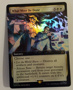 What Must Be Done Extended Foil NM/M Assassin's Creed MTG Magic the Gathering - Image 1