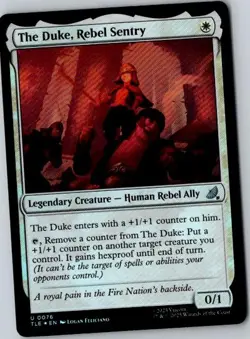 MTG, The Duke, Rebel Sentry NM Foil Avatar The Last Airbender - Image 1