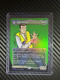 MTG - Peter Parker - Spider-Man Classic Art Borderless Foil, #232 - Image 1