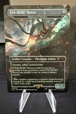 FAS-BOR7 Horus Blightsteel Colossus MTG Secret Lair - NM - - Image 1