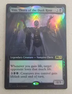 Vito, Thorn of the Dusk Rose | NM | FOIL | Extended Art | Core Set | M21 #362 - Image 1