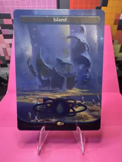 Island (487) (Borderless) (Galaxy Foil) Unfinity Foil - Image 1