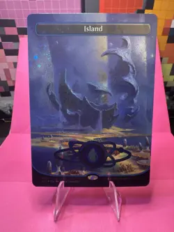 Island (487) (Borderless) (Galaxy Foil) Unfinity Foil - Image 3