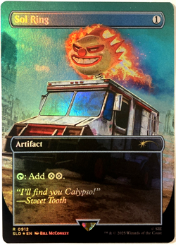 Secret Lair x PlayStation TWISTED METAL | Sol Ring Rainbow Foil Edition | NEW - Image 2