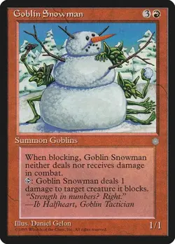 2x Goblin Snowman Ice Age MP MTG - Image 1