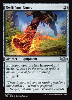 Swiftfoot Boots Commander: Tarkir: Dragonstorm NM MTG Non-Foil - Image 1