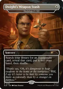 NM Foil Dwight's Weapon Stash - Steelshaper's Gift 2166 - Image 1