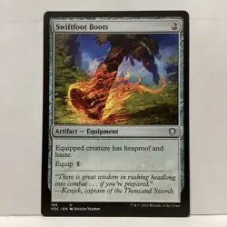 Swiftfoot Boots Magic: The Gathering Commander: Innistrad: Crimson Vow #169 - Image 1