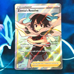 Zinnia's Resolve - 203/203 - Full Art Evolving Skies - Pokemon Card - NM - Image 1